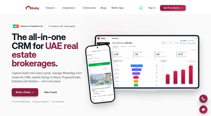 Ruby CRM screenshot