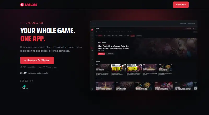 Sabu.gg screenshot