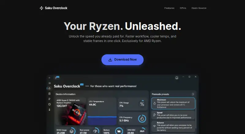 Saku Overclock screenshot