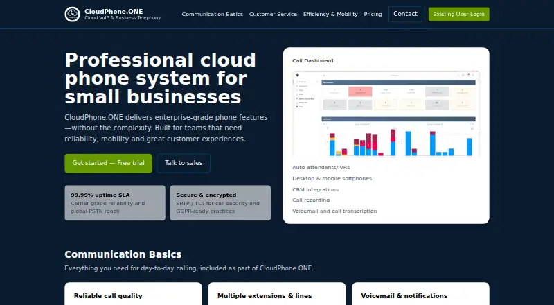 CloudPhone.ONE screenshot
