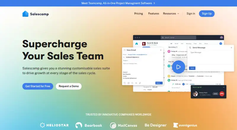 Salescamp screenshot