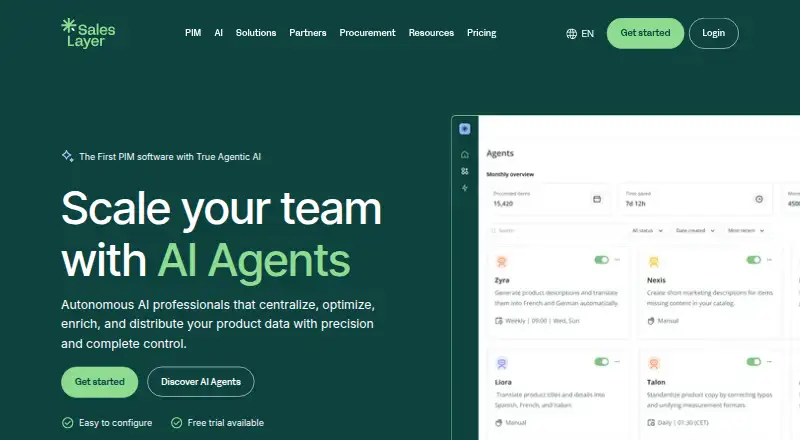 Sales Layer screenshot