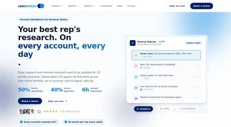 Salesmotion screenshot