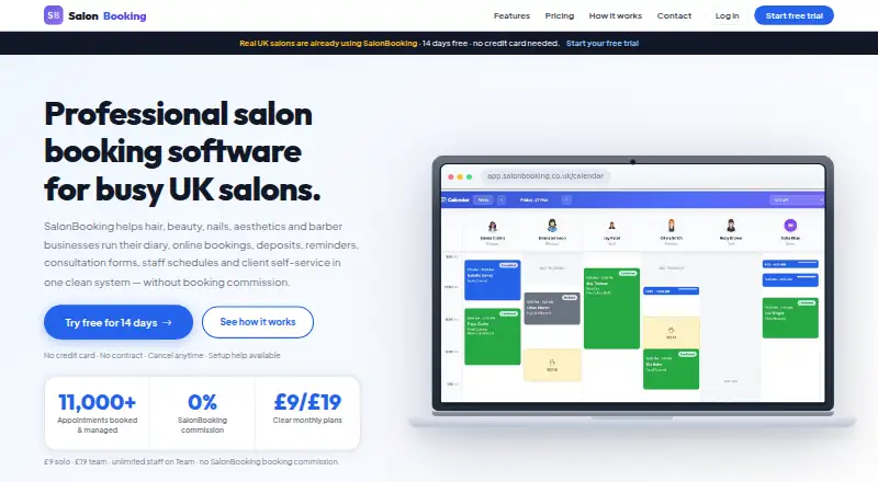 SalonBooking screenshot