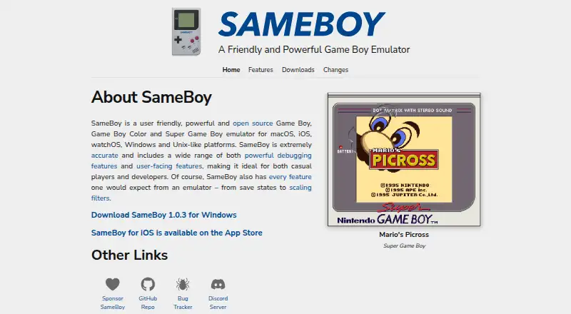 SameBoy screenshot