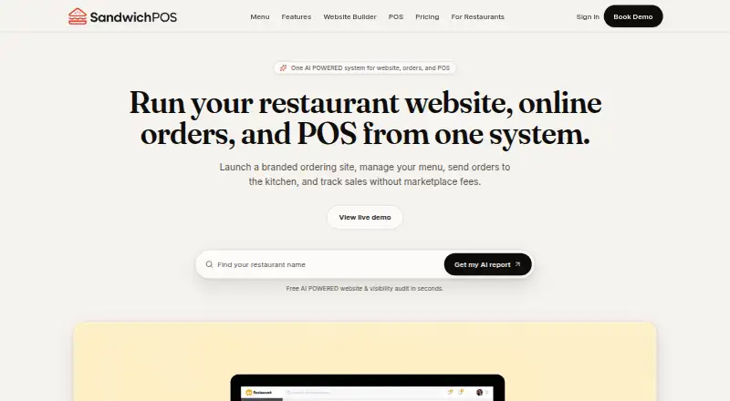 SandwichPOS screenshot