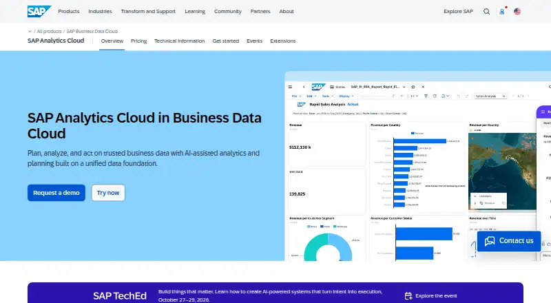 SAP BusinessObjects BI screenshot