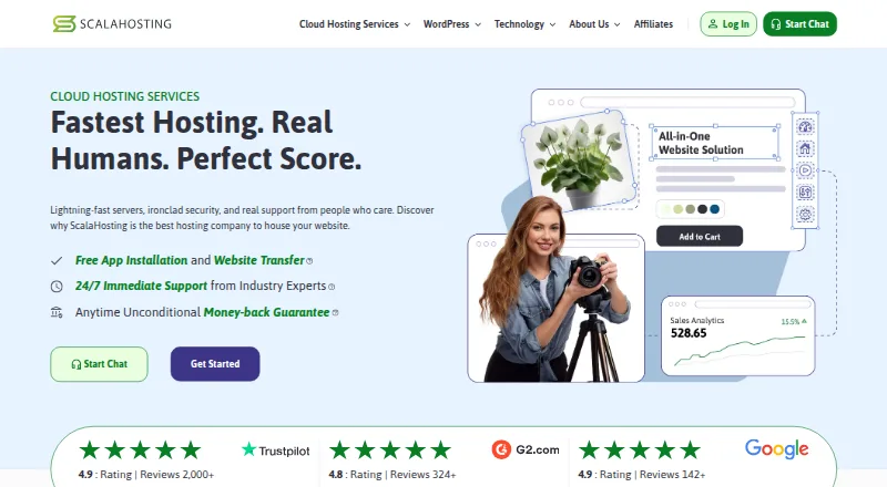 ScalaHosting Drupal Hosting screenshot