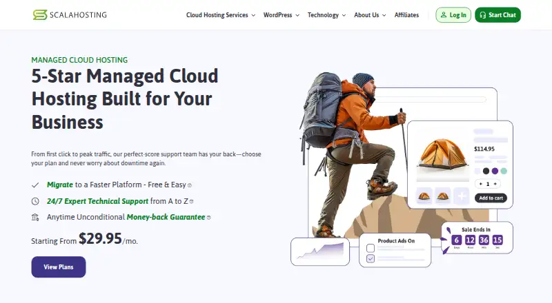 ScalaHosting Managed Cloud VPS screenshot
