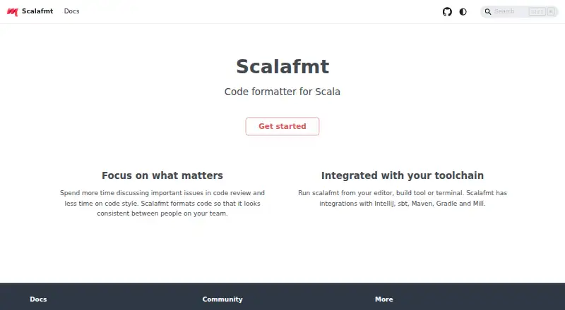 Scalafmt screenshot