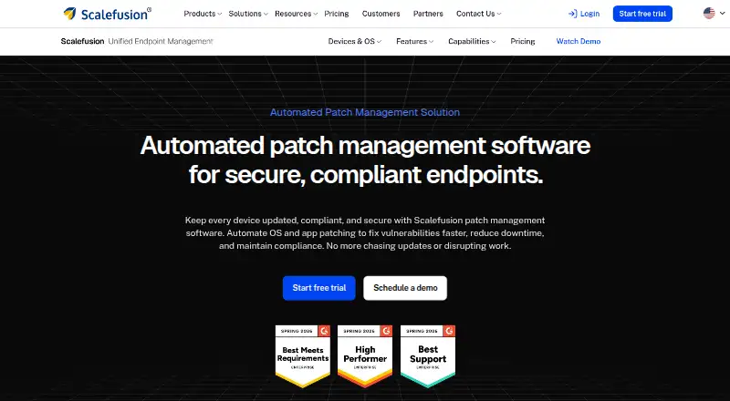 Scalefusion Automated Patch Management screenshot