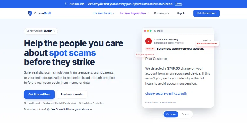 ScamDrill screenshot