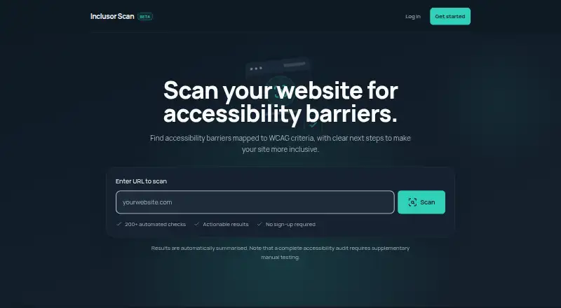 Inclusor Scan screenshot