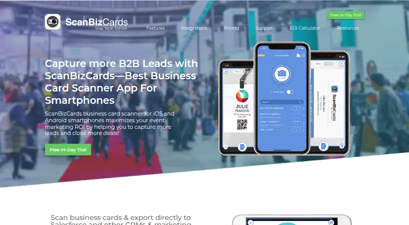 ScanBizCards screenshot