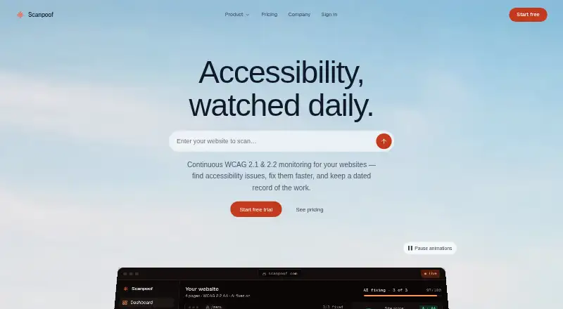 Scanpoof screenshot