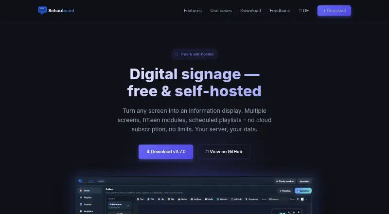 Schauboard screenshot