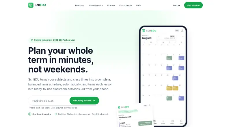 SchEDU screenshot