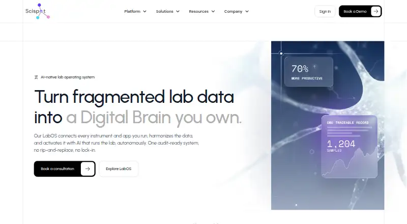 Scispot screenshot