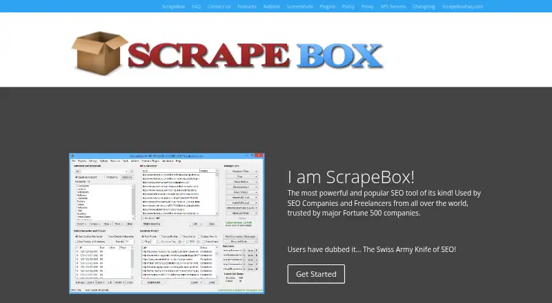 ScrapeBox screenshot