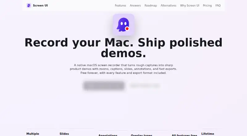Screen UI screenshot