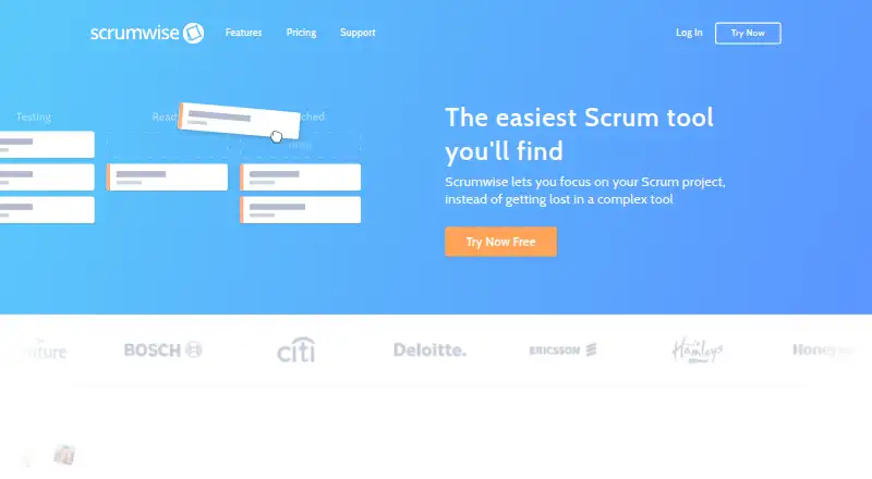 Scrumwise screenshot