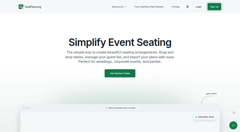 SeatPlanning screenshot