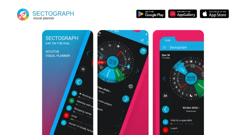 Sectograph screenshot