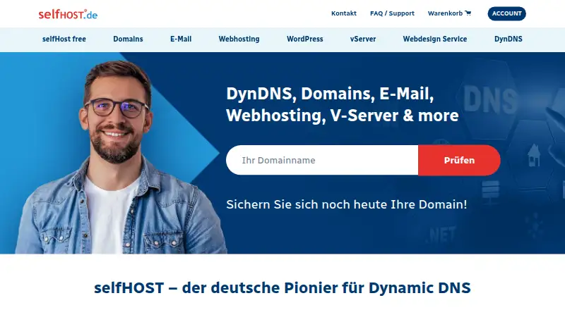 selfHOST.de Dynamic DNS screenshot