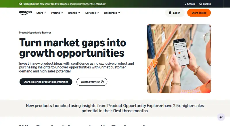 Amazon Product Opportunity Explorer screenshot