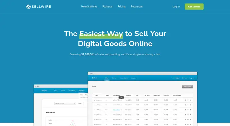Sellwire screenshot