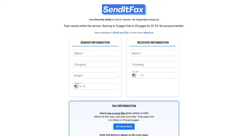 SendItFax screenshot
