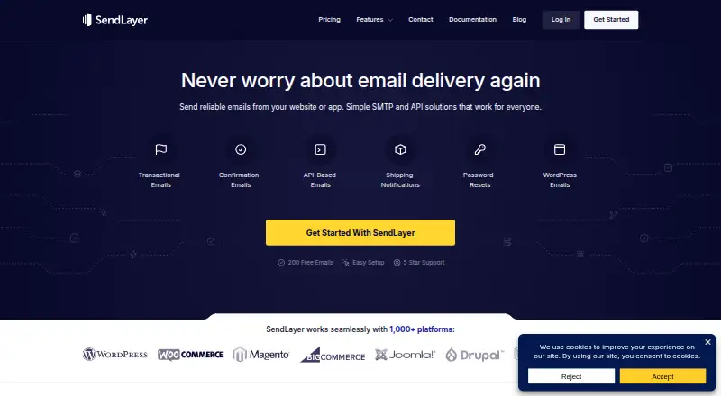 SendLayer screenshot