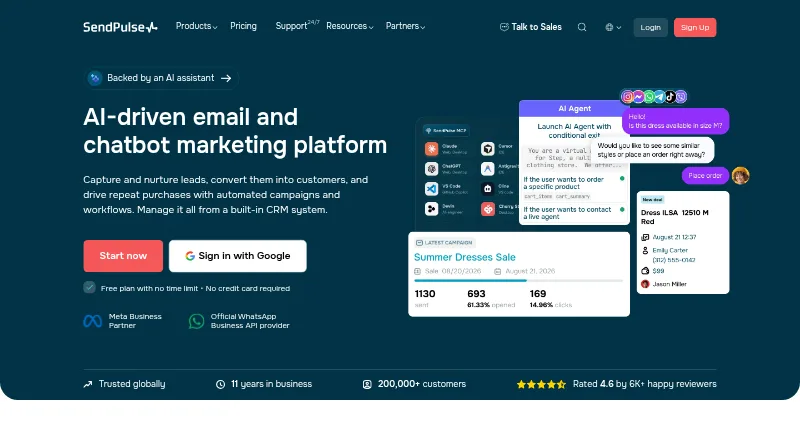 SendPulse screenshot