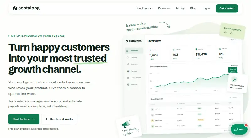 Sentalong screenshot