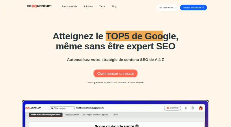 SEOQuantum screenshot