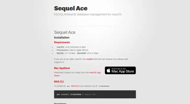 Sequel Ace screenshot