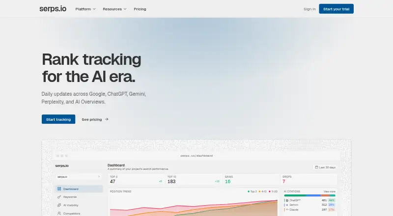 SERPs screenshot
