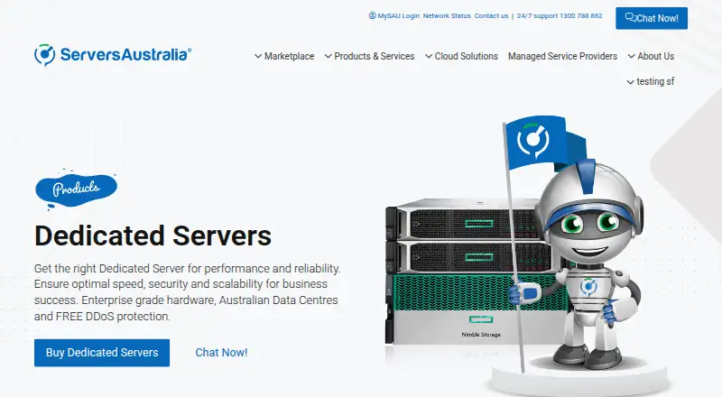 Servers Australia Dedicated Servers screenshot