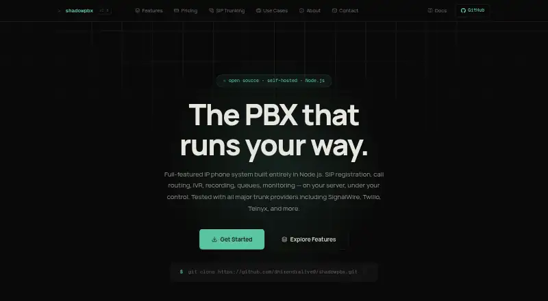 ShadowPBX screenshot