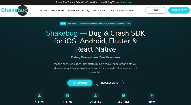 Shakebug screenshot