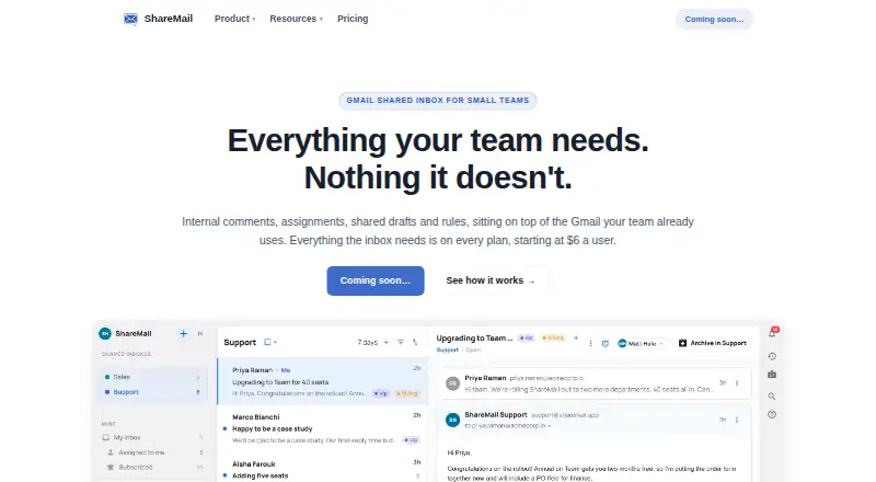 ShareMail screenshot