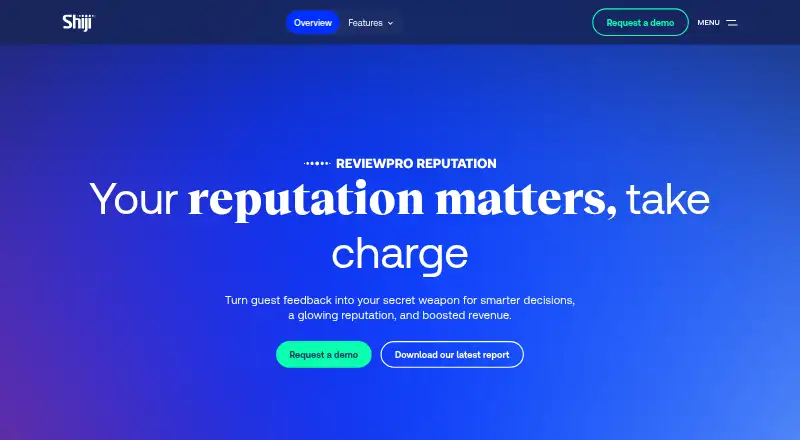 Reviewpro Reputation screenshot