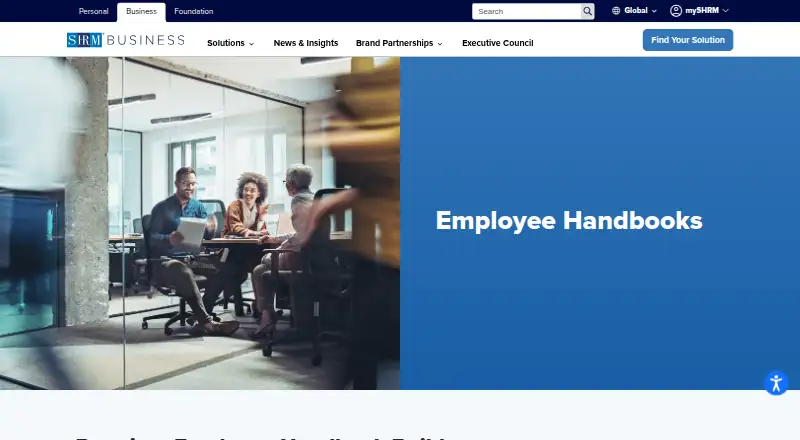 SHRM Employee Handbook Builder screenshot