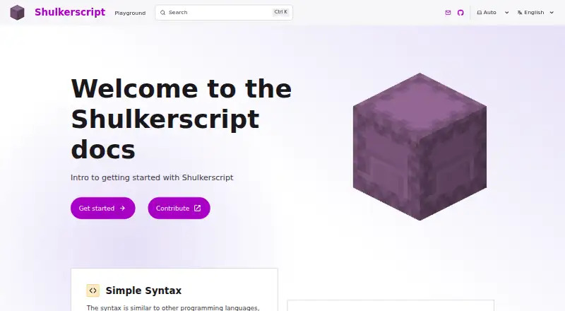 Shulkerscript screenshot