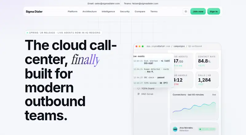 Sigma Dialer screenshot