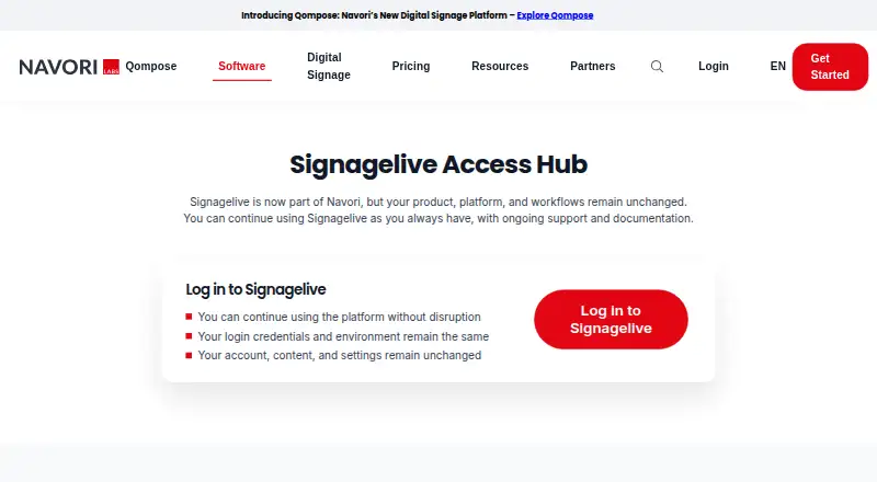 Signagelive screenshot