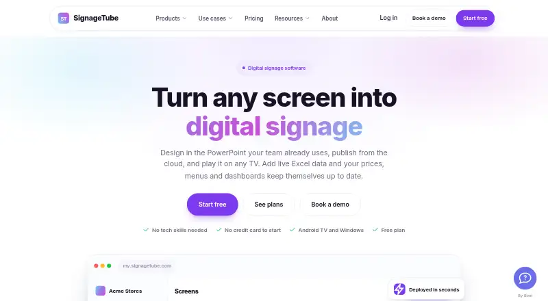 SignageTube screenshot
