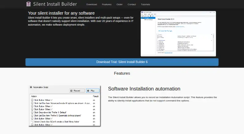 Silent Install Builder screenshot