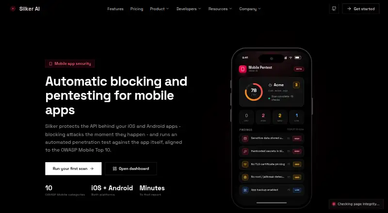 Silker AI Mobile Security screenshot