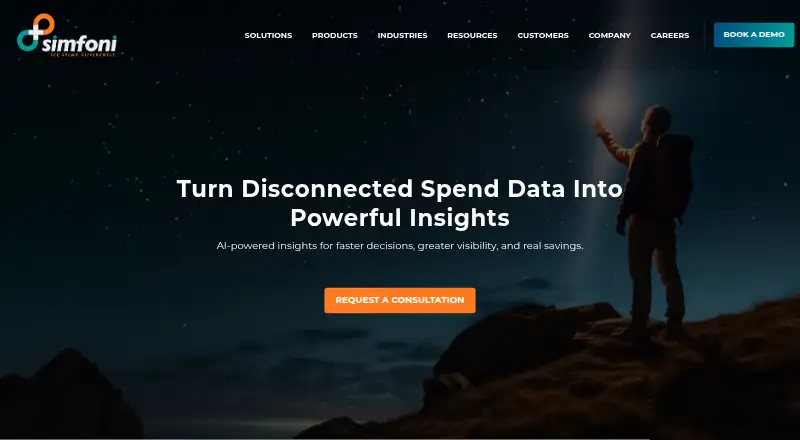 Simfoni Spend Analytics screenshot